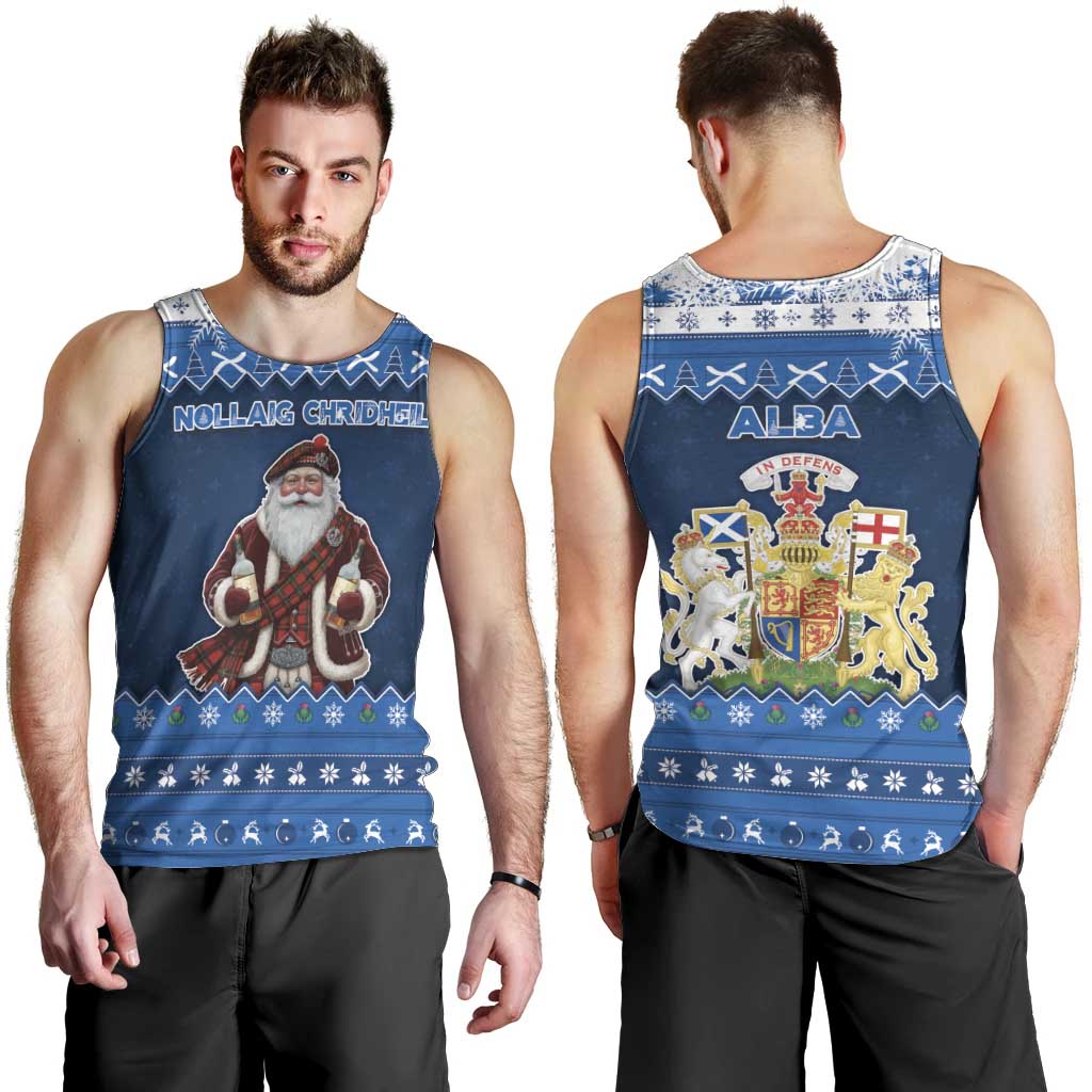 Scotland Christmas Men Tank Top Scottish Santa Claus - Wonder Print Shop