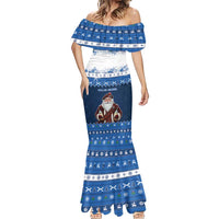 Scotland Christmas Mermaid Dress Scottish Santa Claus - Wonder Print Shop