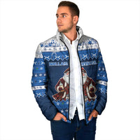 Scotland Christmas Padded Jacket Scottish Santa Claus - Wonder Print Shop
