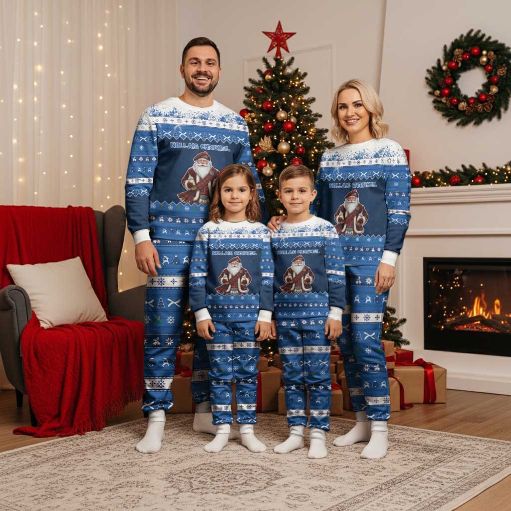 Scotland Christmas Pajama Set Scottish Santa Claus - Wonder Print Shop