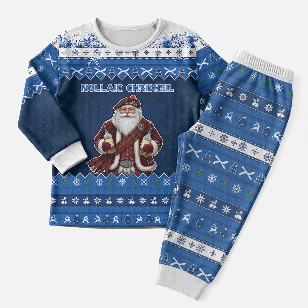 Scotland Christmas Pajama Set Scottish Santa Claus - Wonder Print Shop
