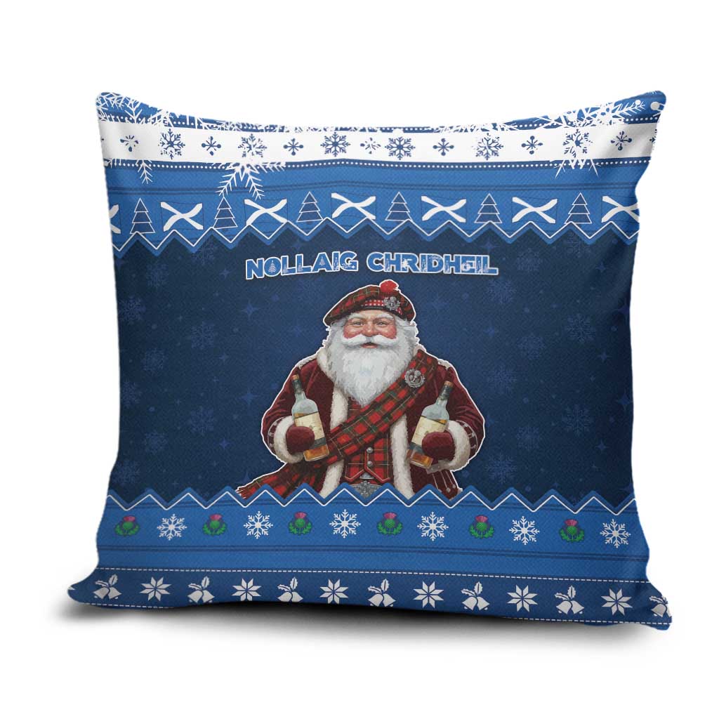 Scotland Christmas Pillow Cover Scottish Santa Claus - Wonder Print Shop
