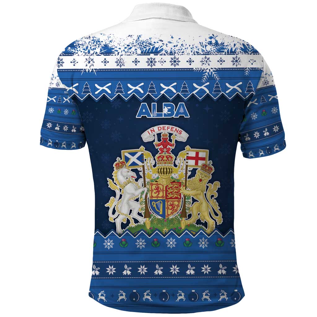 Scotland Christmas Polo Shirt Scottish Santa Claus - Wonder Print Shop