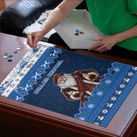 Scotland Christmas Puzzle Scottish Santa Claus - Wonder Print Shop
