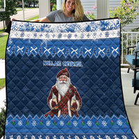 Scotland Christmas Quilt Scottish Santa Claus - Wonder Print Shop