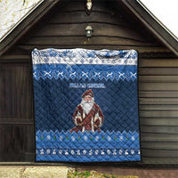 Scotland Christmas Quilt Scottish Santa Claus - Wonder Print Shop