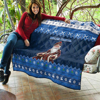 Scotland Christmas Quilt Scottish Santa Claus - Wonder Print Shop