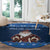 Scotland Christmas Round Carpet Scottish Santa Claus - Wonder Print Shop