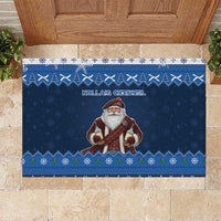 Scotland Christmas Rubber Doormat Scottish Santa Claus - Wonder Print Shop