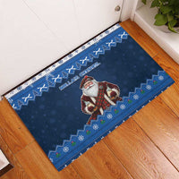 Scotland Christmas Rubber Doormat Scottish Santa Claus - Wonder Print Shop