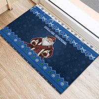 Scotland Christmas Rubber Doormat Scottish Santa Claus - Wonder Print Shop
