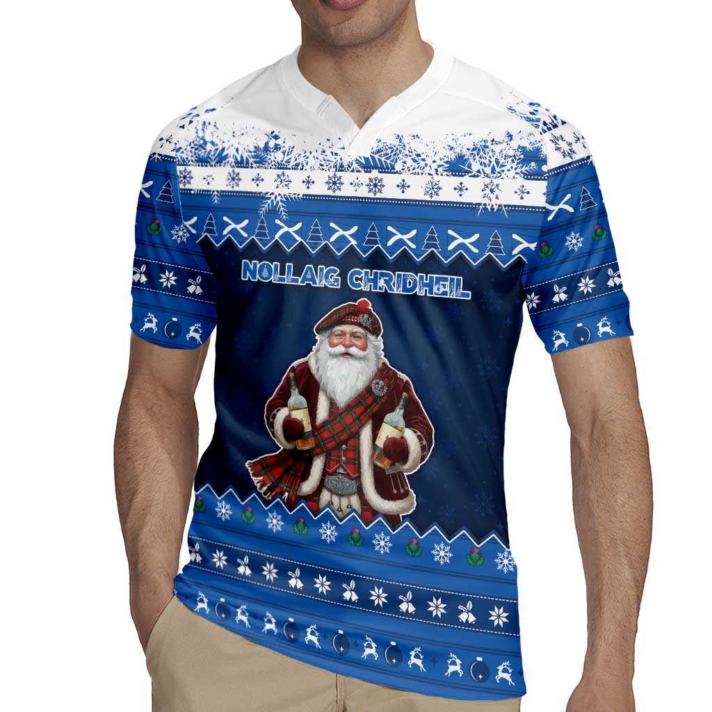 Scotland Christmas Rugby Jersey Scottish Santa Claus - Wonder Print Shop