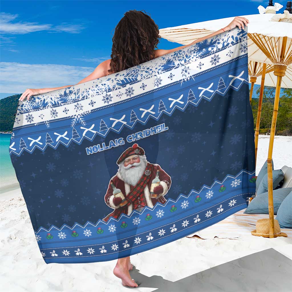 Scotland Christmas Sarong Scottish Santa Claus - Wonder Print Shop