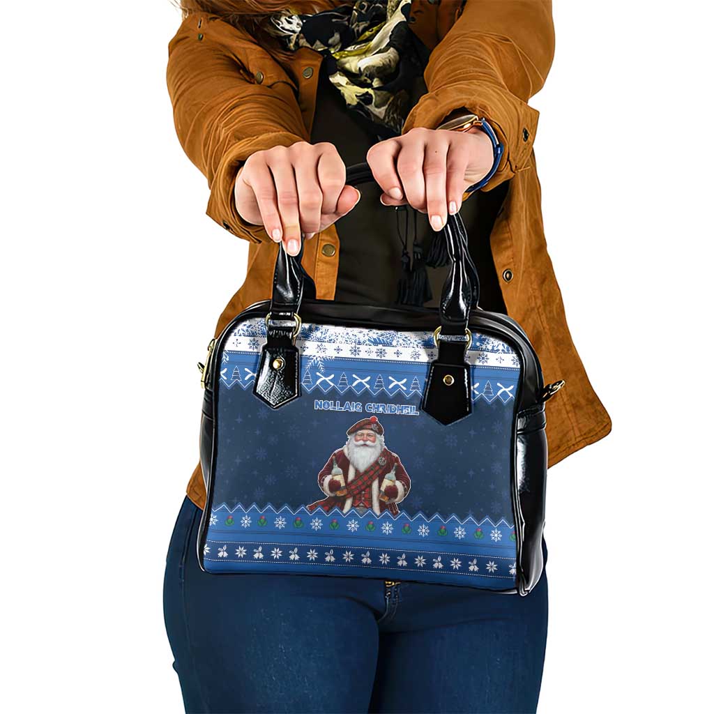 Scotland Christmas Shoulder Handbag Scottish Santa Claus - Wonder Print Shop