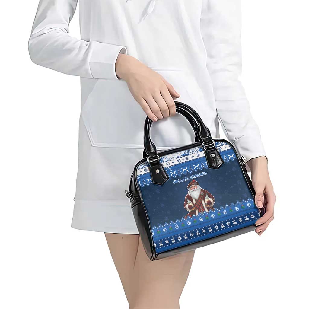 Scotland Christmas Shoulder Handbag Scottish Santa Claus - Wonder Print Shop