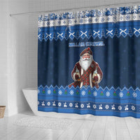 Scotland Christmas Shower Curtain Scottish Santa Claus - Wonder Print Shop