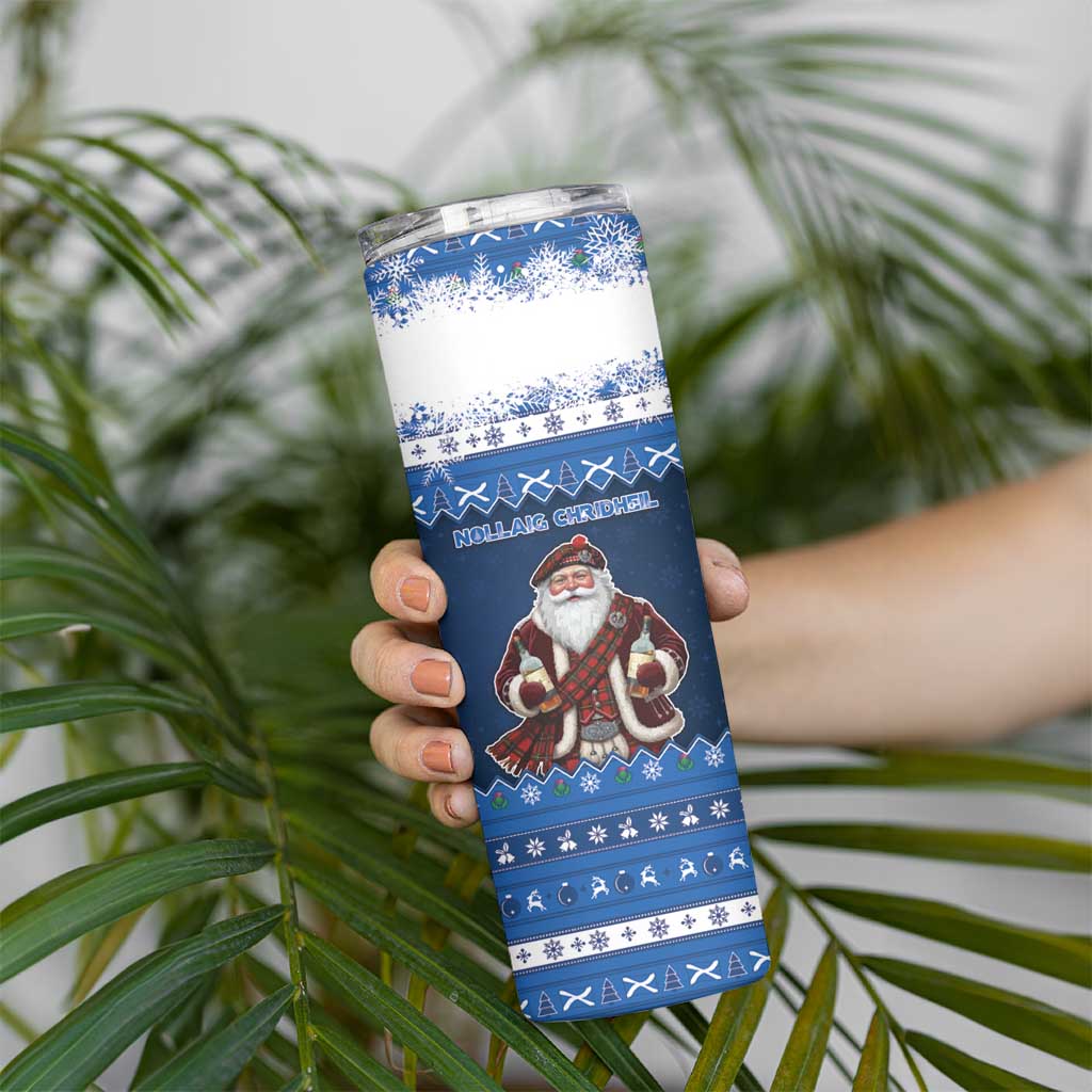 Scotland Christmas Skinny Tumbler Scottish Santa Claus - Wonder Print Shop
