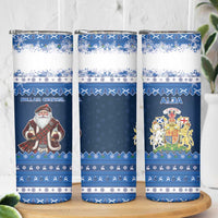 Scotland Christmas Skinny Tumbler Scottish Santa Claus - Wonder Print Shop