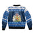 Scotland Christmas Sleeve Zip Bomber Jacket Scottish Santa Claus - Wonder Print Shop