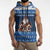 Scotland Christmas Sleeveless Zip Hoodie Scottish Santa Claus - Wonder Print Shop