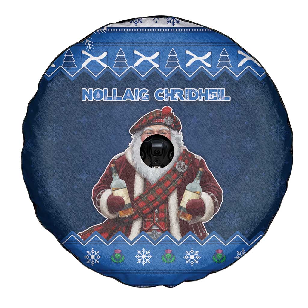 Scotland Christmas Spare Tire Cover Scottish Santa Claus - Wonder Print Shop