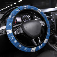 Scotland Christmas Steering Wheel Cover Scottish Santa Claus - Wonder Print Shop