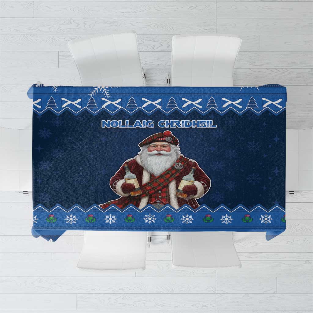 Scotland Christmas Tablecloth Scottish Santa Claus - Wonder Print Shop