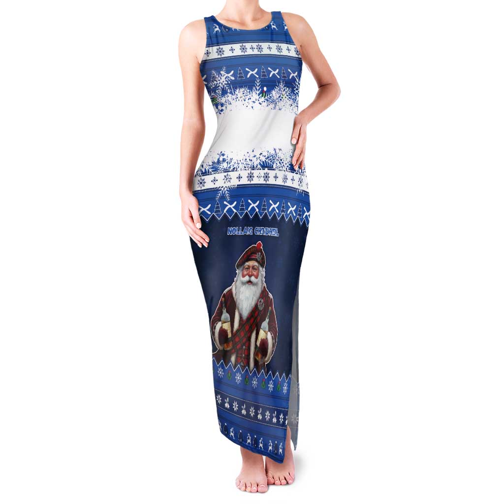 Scotland Christmas Tank Maxi Dress Scottish Santa Claus - Wonder Print Shop