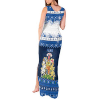 Scotland Christmas Tank Maxi Dress Scottish Santa Claus - Wonder Print Shop