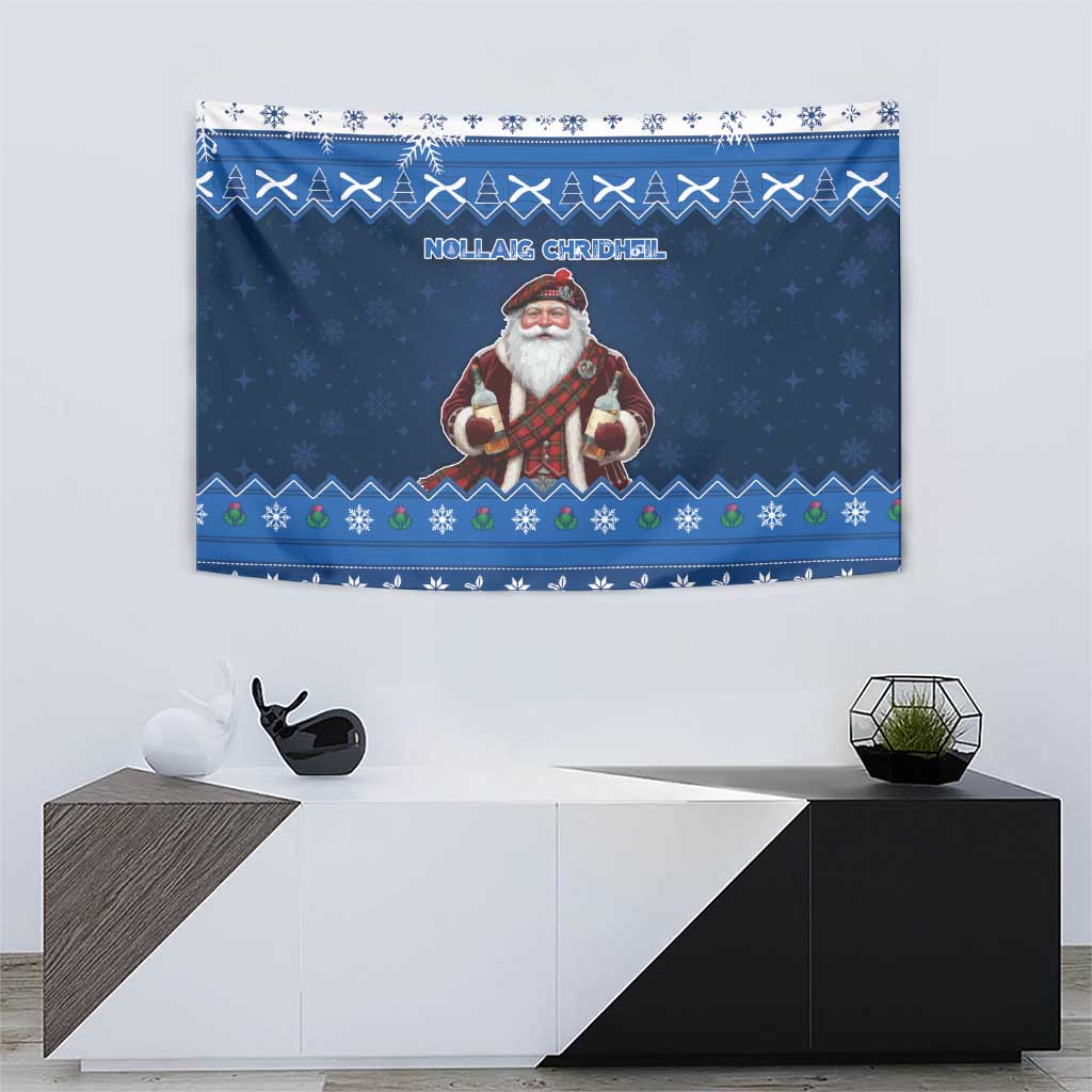 Scotland Christmas Tapestry Scottish Santa Claus - Wonder Print Shop