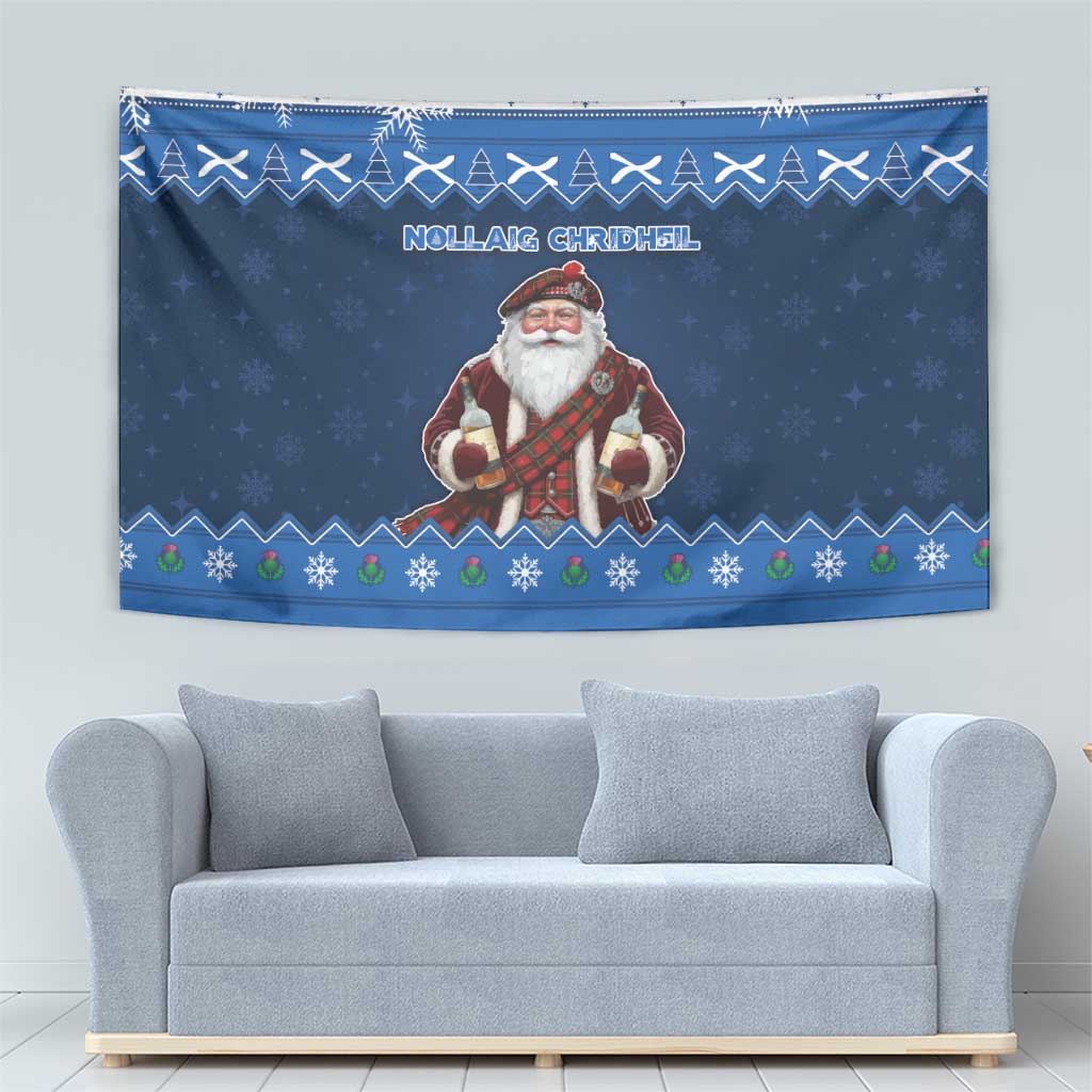 Scotland Christmas Tapestry Scottish Santa Claus - Wonder Print Shop
