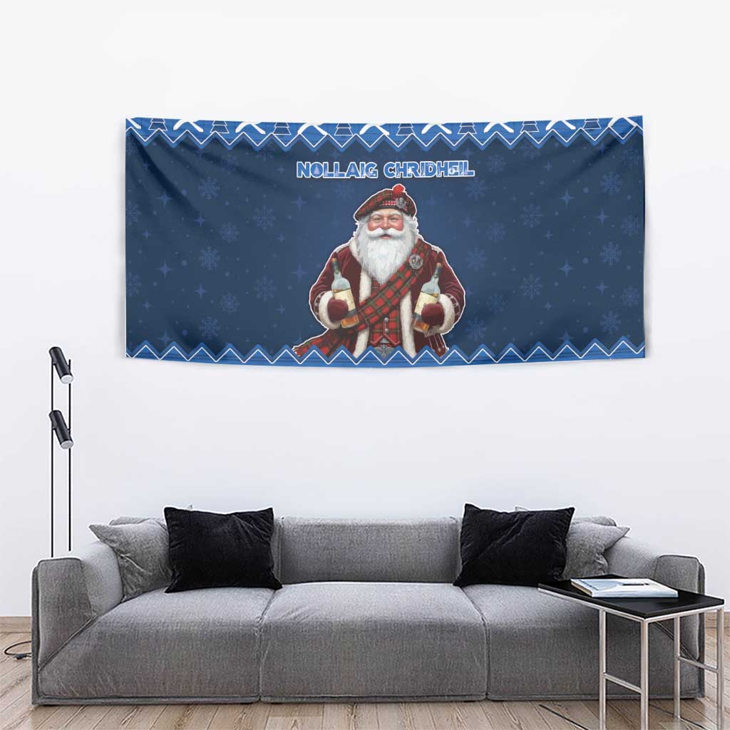 Scotland Christmas Tapestry Scottish Santa Claus - Wonder Print Shop