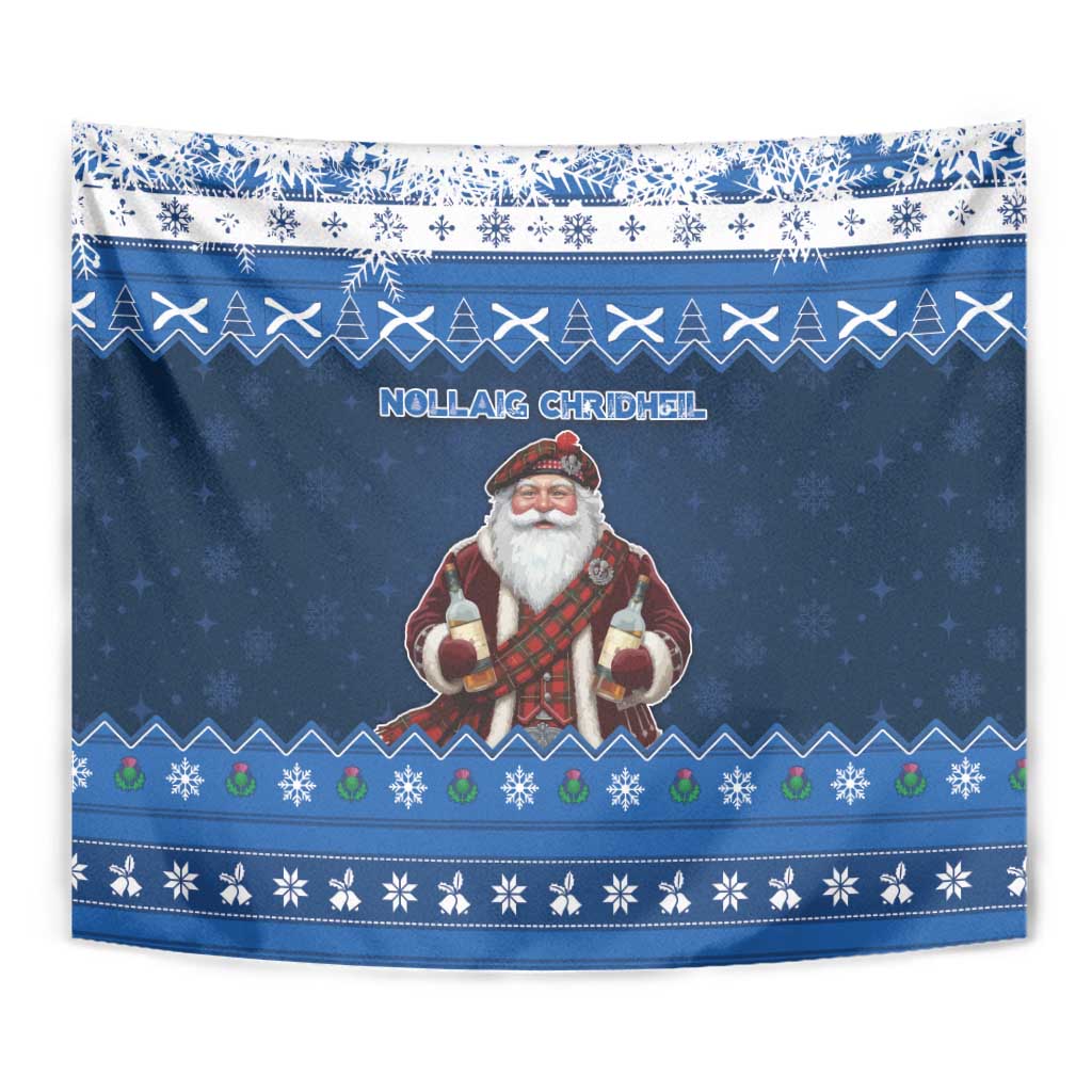 Scotland Christmas Tapestry Scottish Santa Claus - Wonder Print Shop