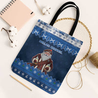Scotland Christmas Tote Bag Scottish Santa Claus - Wonder Print Shop