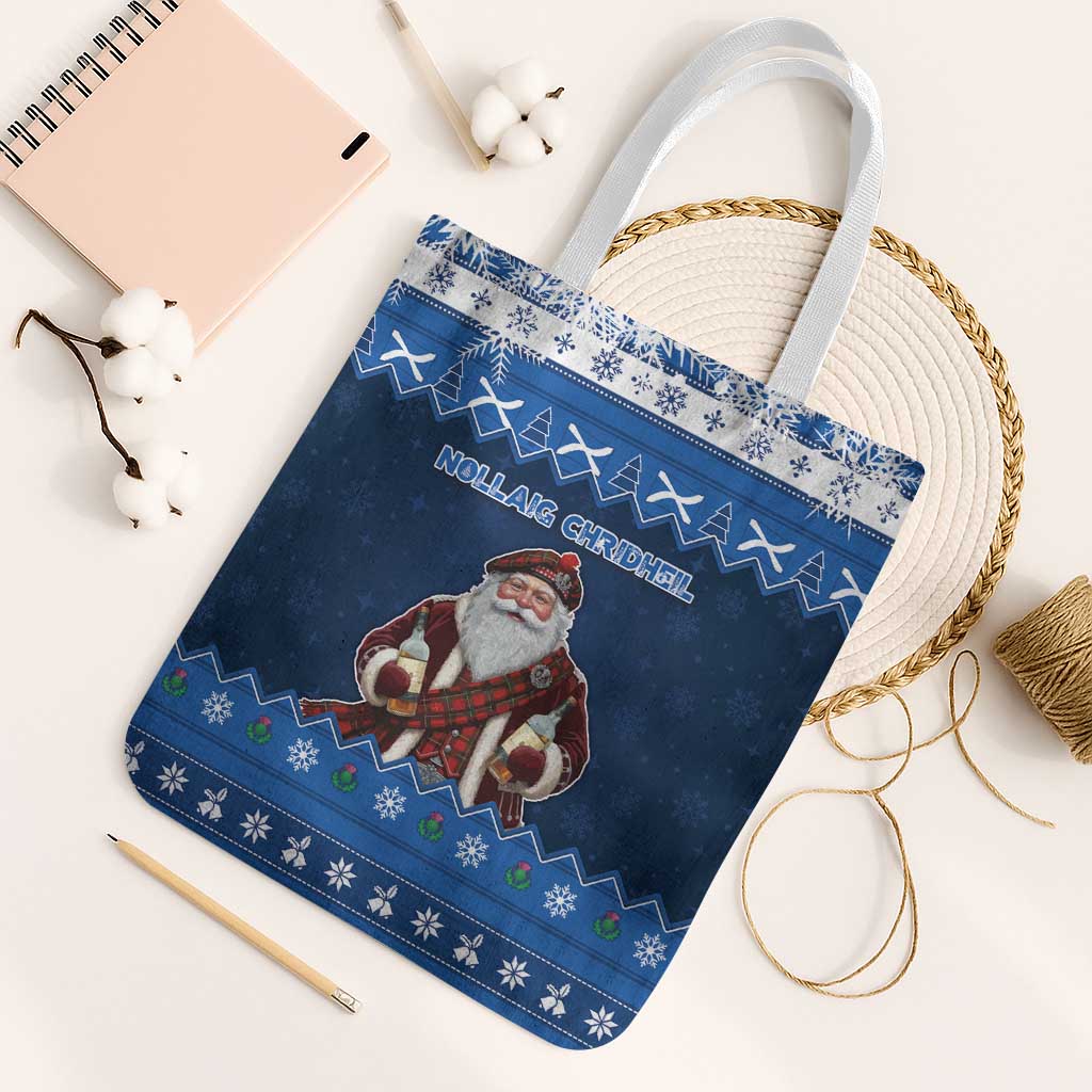 Scotland Christmas Tote Bag Scottish Santa Claus - Wonder Print Shop