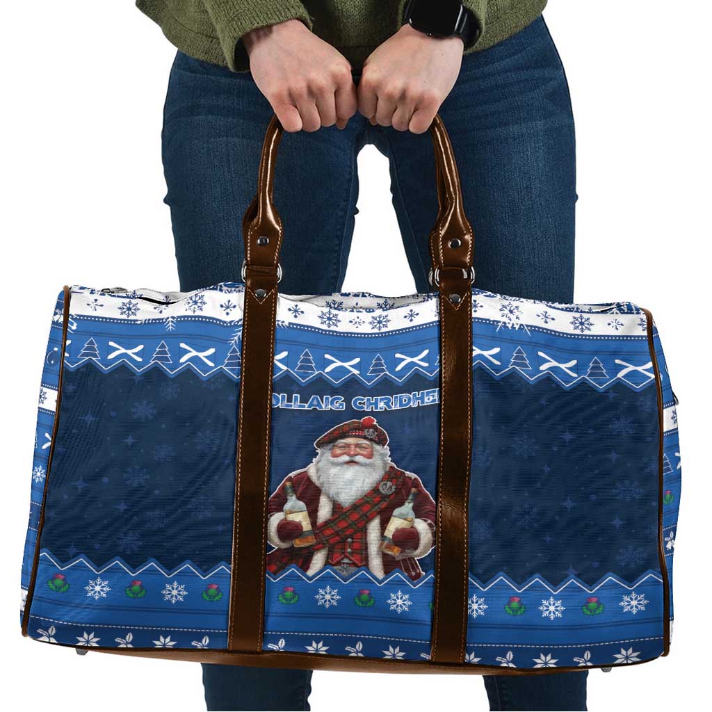 Scotland Christmas Travel Bag Scottish Santa Claus - Wonder Print Shop