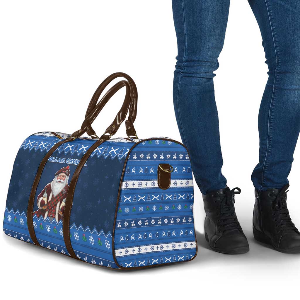 Scotland Christmas Travel Bag Scottish Santa Claus - Wonder Print Shop