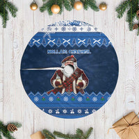 Scotland Christmas Tree Skirt Scottish Santa Claus - Wonder Print Shop