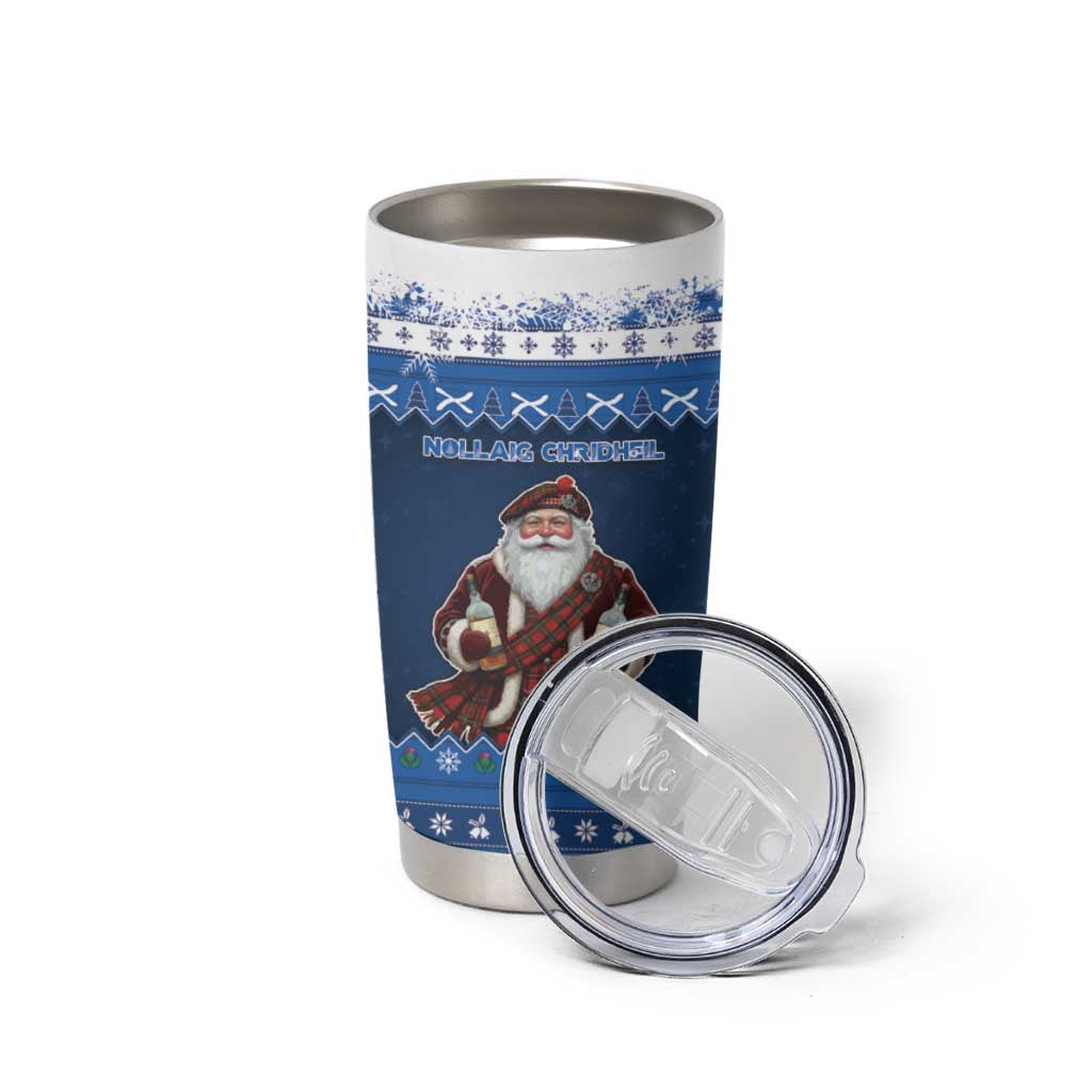 Scotland Christmas Tumbler Cup Scottish Santa Claus - Wonder Print Shop