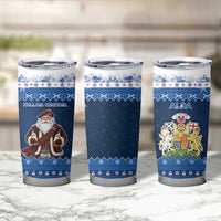 Scotland Christmas Tumbler Cup Scottish Santa Claus - Wonder Print Shop