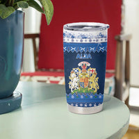 Scotland Christmas Tumbler Cup Scottish Santa Claus - Wonder Print Shop