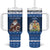 Scotland Christmas Tumbler With Handle Scottish Santa Claus - Wonder Print Shop