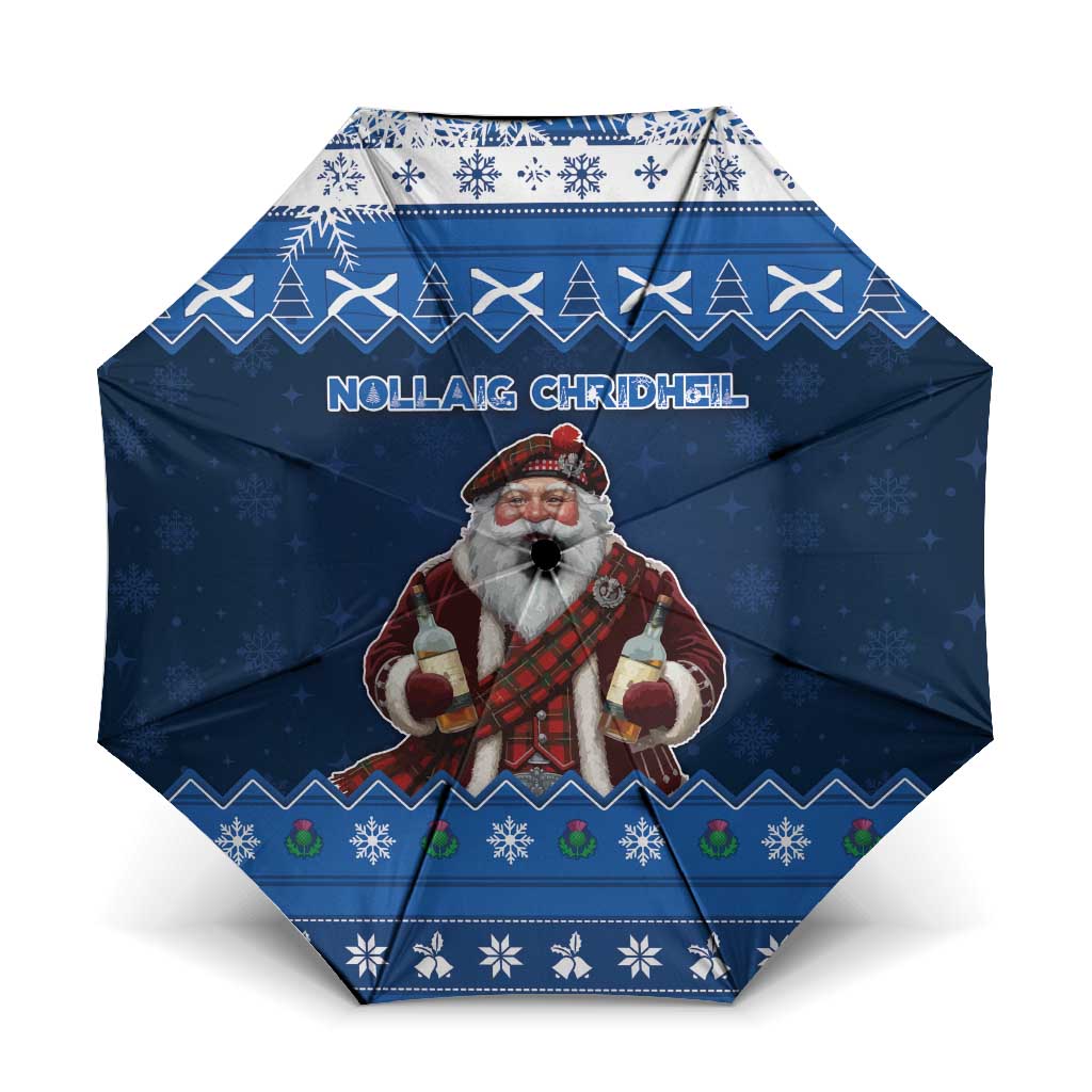 Scotland Christmas Umbrella Scottish Santa Claus - Wonder Print Shop