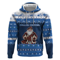 Scotland Christmas Zip Hoodie Scottish Santa Claus - Wonder Print Shop