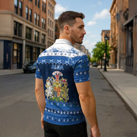 Scotland Christmas Zipper Polo Shirt Scottish Santa Claus - Wonder Print Shop
