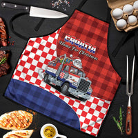Croatia Christmas Apron Santa Claus Drives Home With Gifts - Wonder Print Shop