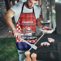 Croatia Christmas Apron Santa Claus Drives Home With Gifts - Wonder Print Shop