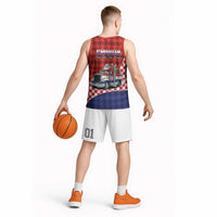 Croatia Christmas Basketball Jersey Santa Claus Drives Home With Gifts - Wonder Print Shop