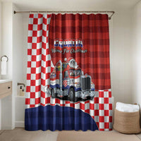 Croatia Christmas Bathroom Set Santa Claus Drives Home With Gifts - Wonder Print Shop