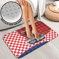 Croatia Christmas Bathroom Set Santa Claus Drives Home With Gifts - Wonder Print Shop